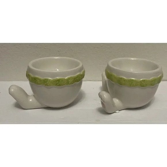 Easter Single Egg Holder s Bunny Legs‎ 2”High x 3 1/2”Wide 2 Piece Set - Picture 5 of 7